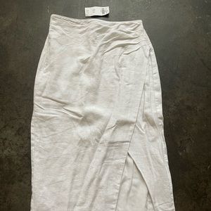 Abercrombie linen midi skirt
